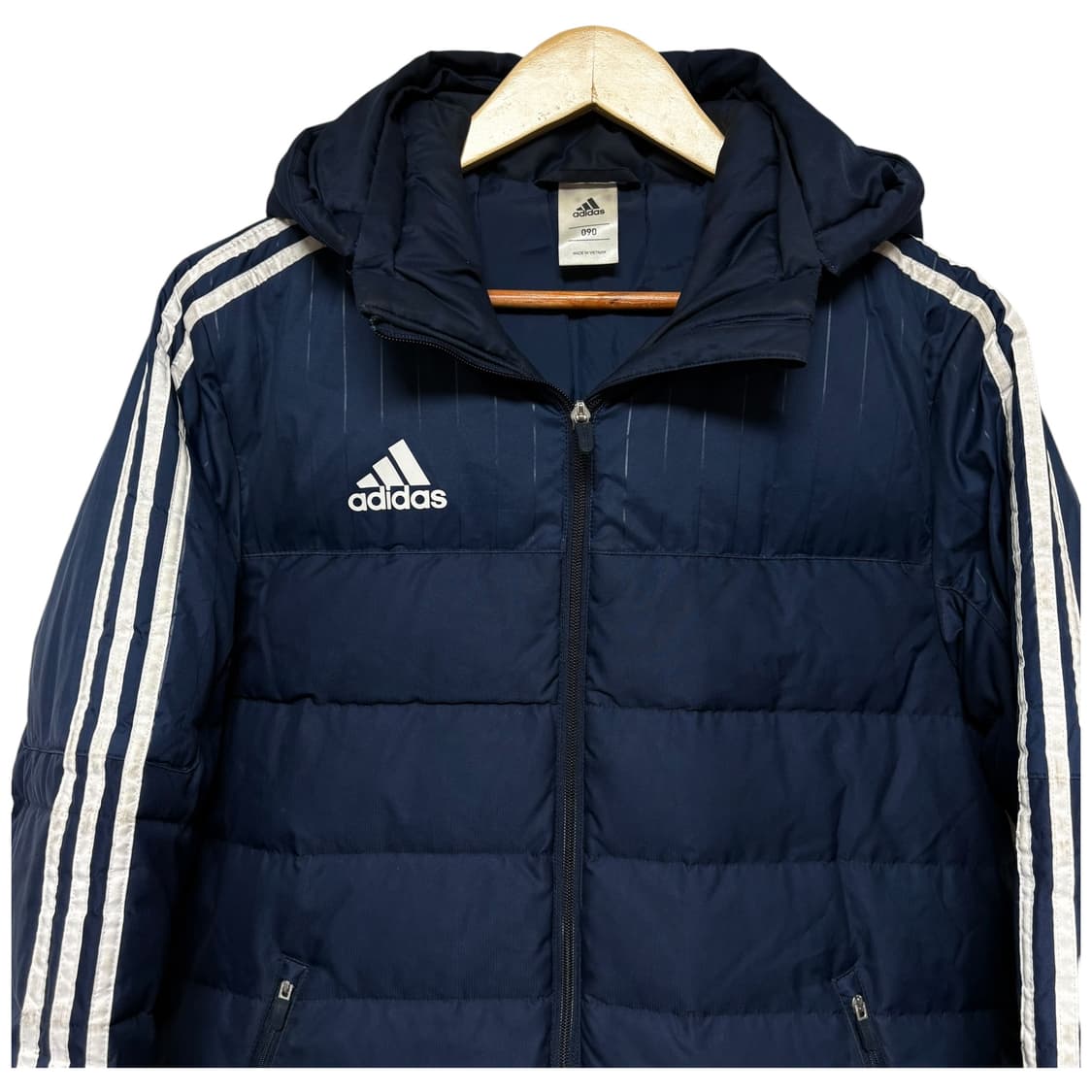 3739 아디다스 네이비 오리털 덕다운 롱패딩 상품이미지2