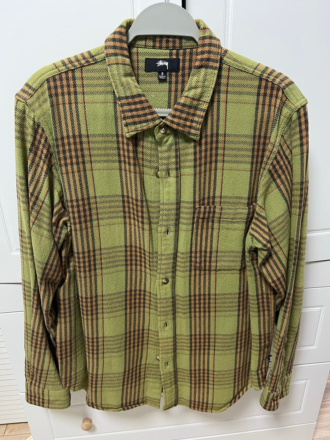 Stussy 라구나 플레이드 셔츠 올리브 (s) 상품이미지2