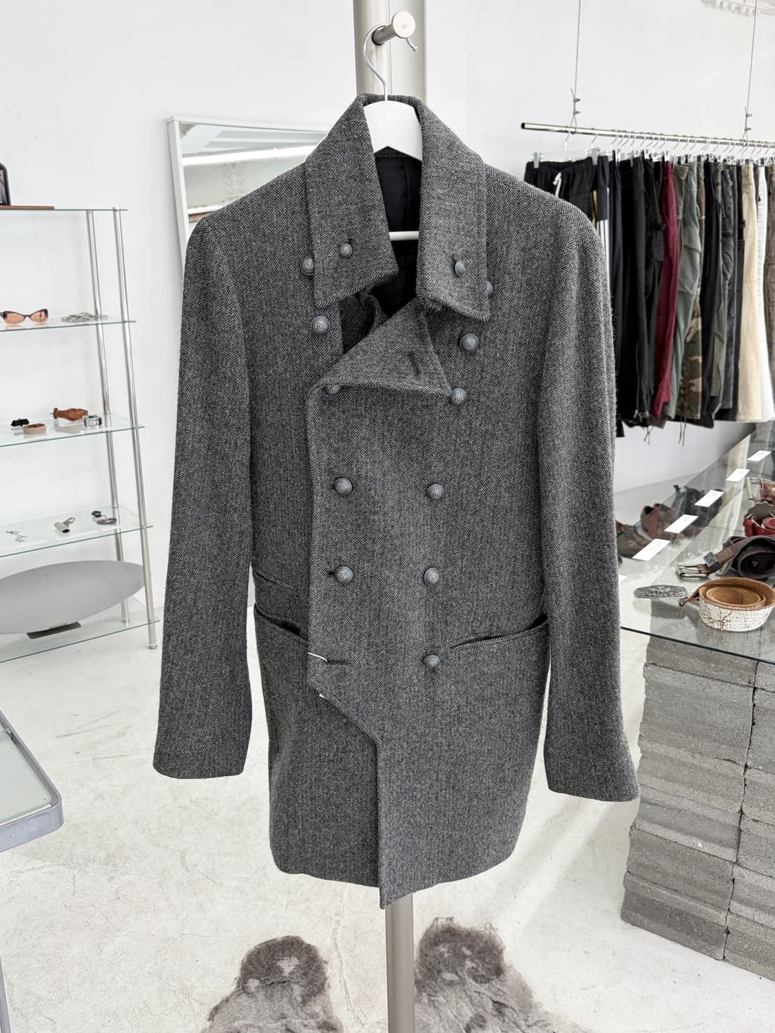 no id 나플레옹 더블 울 코트 상품이미지1