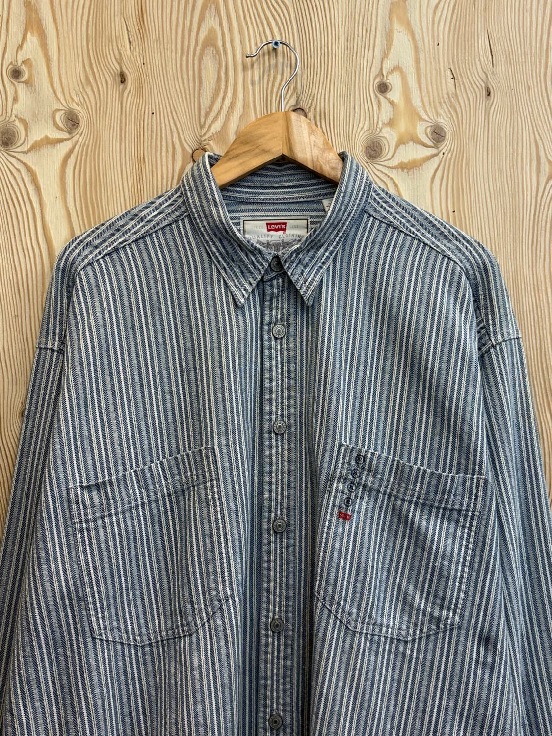 00s 리바이스 스트라이프 듀얼포켓 셔츠 상품이미지3