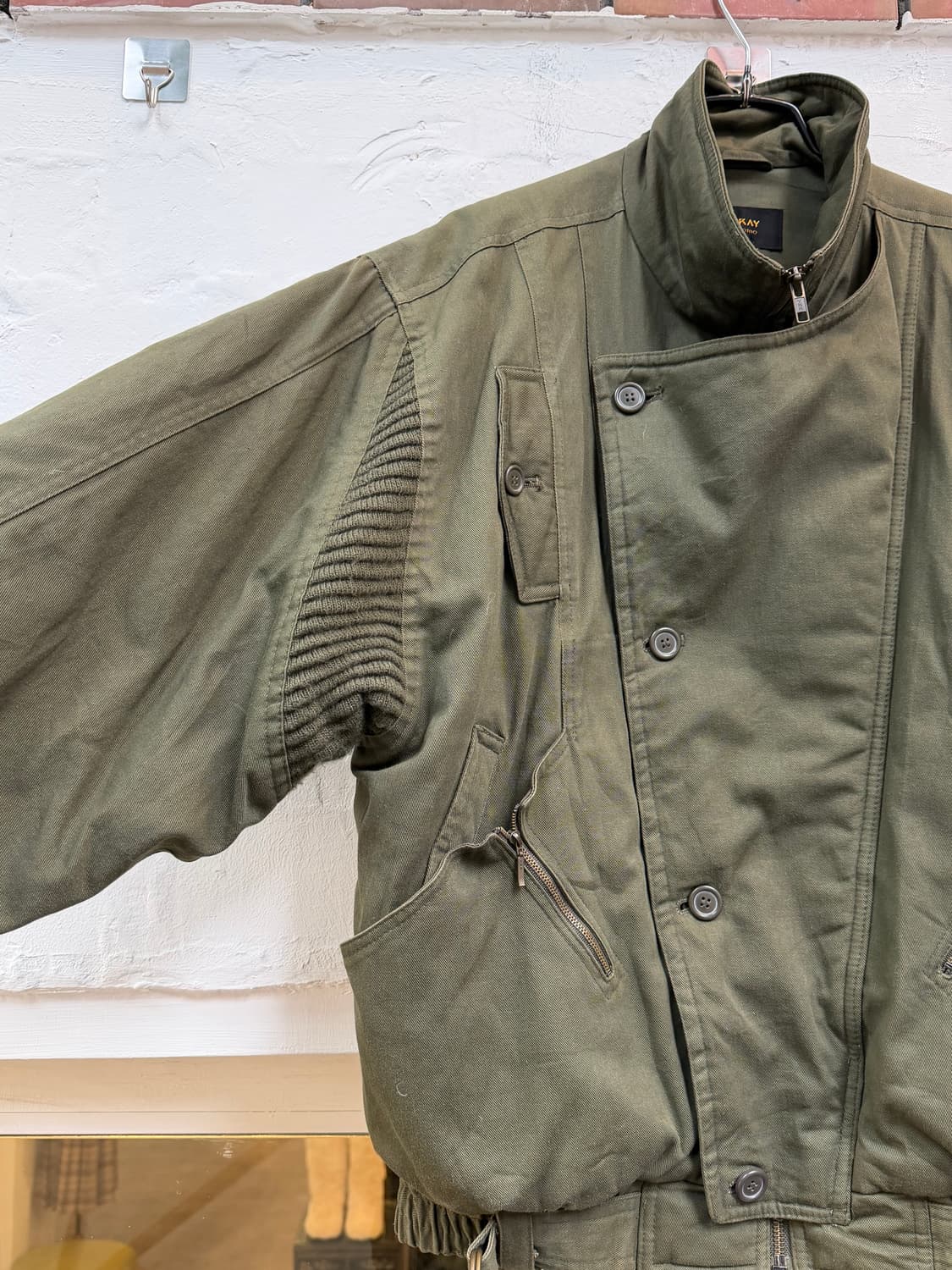 Astray 빈티지 모터사이클 봄버 자켓 L 상품이미지3