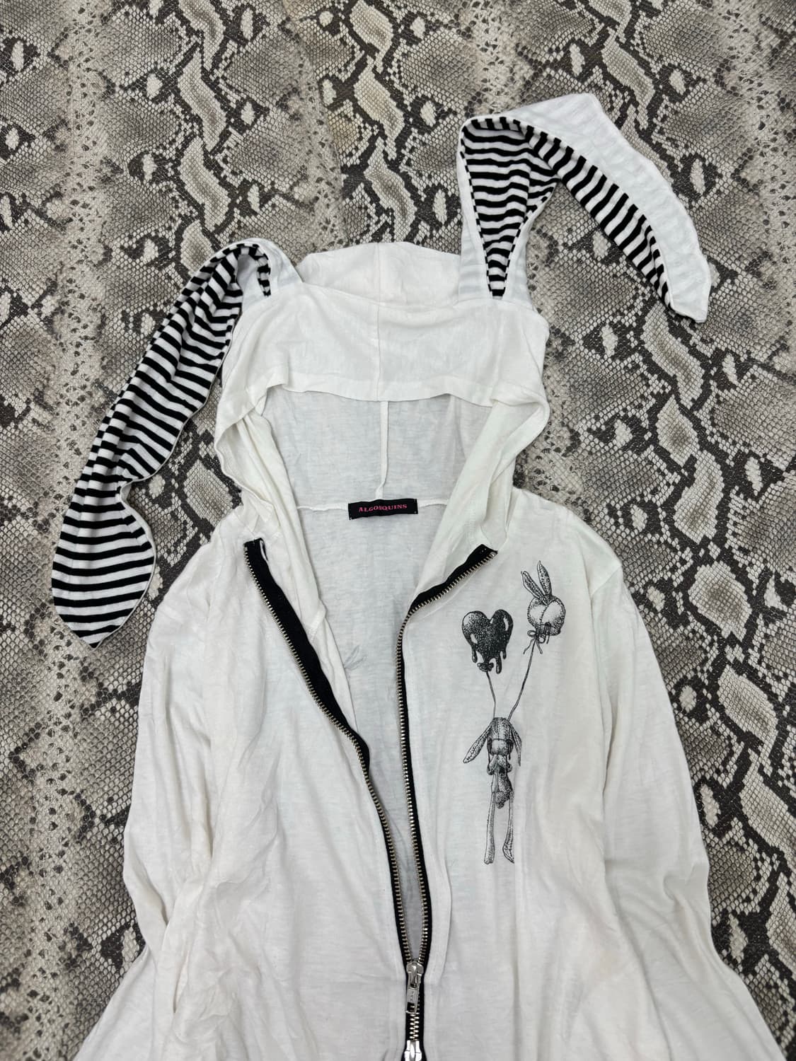“Algonquins” 00’s Rare Design Stripe Rab 상품이미지7
