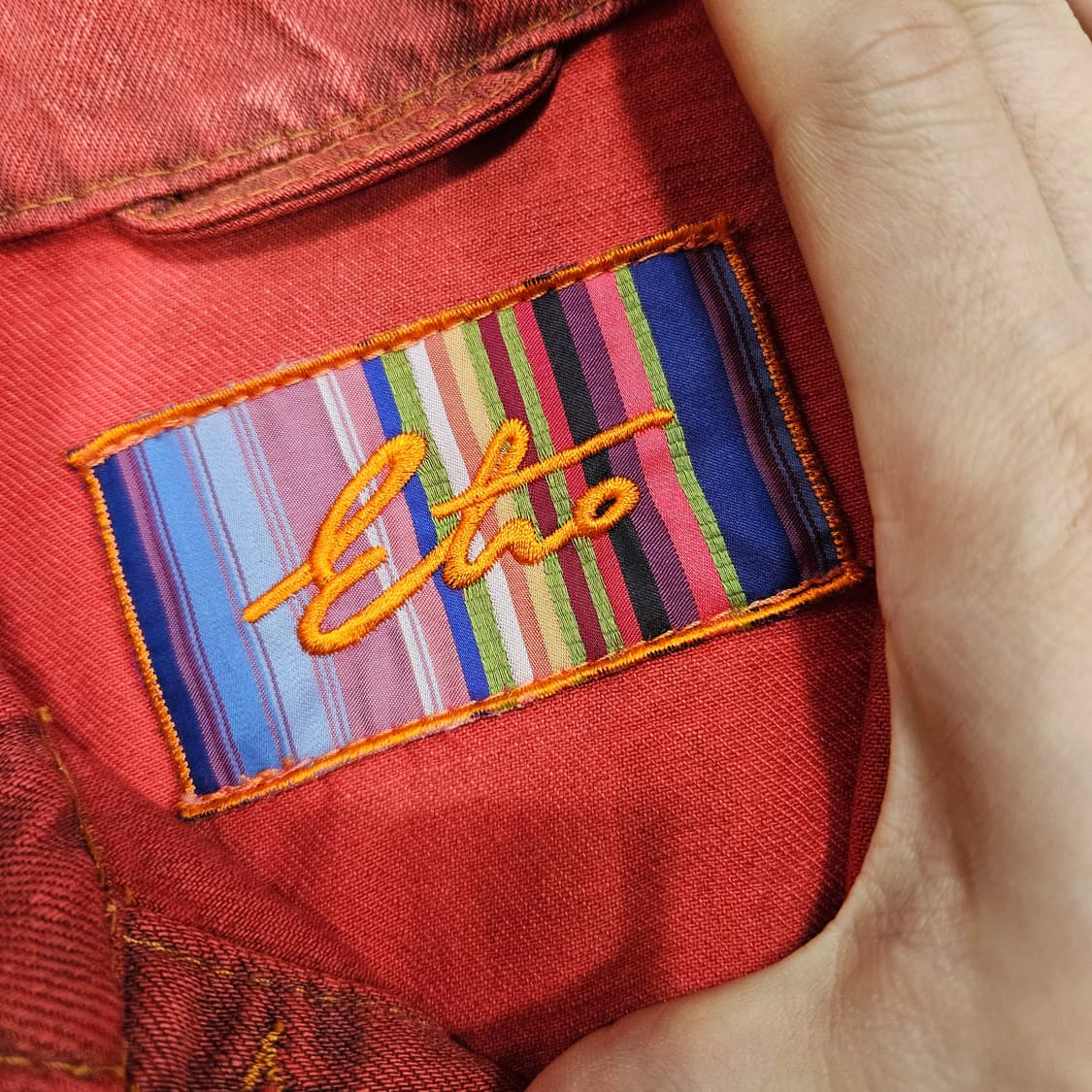 에트로(ETRO) 빈티지 데님 자켓 44-55size 상품이미지7