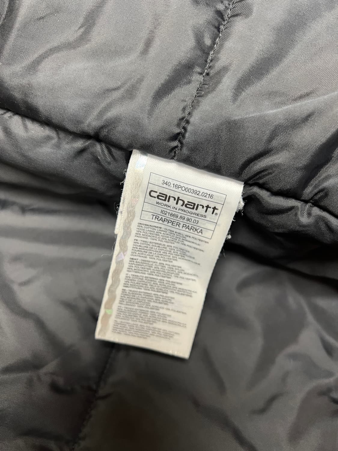 [L] 칼하트 트래퍼 파카 블랙 상품이미지5