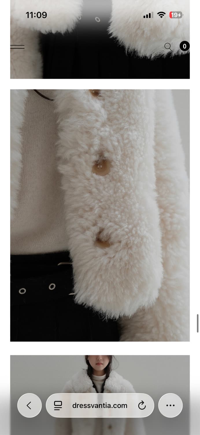 반티아 메이드 리얼 양털 퍼자켓 상품이미지8