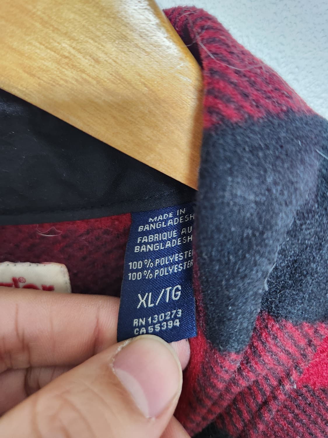 랭글러Wrangler 체크 플란넬 셔츠 XL - S76 상품이미지5