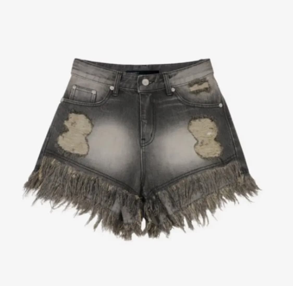 보헤미안서울 보헴서 데미지 워싱 쇼츠 반바지 그레이 L 상품이미지1