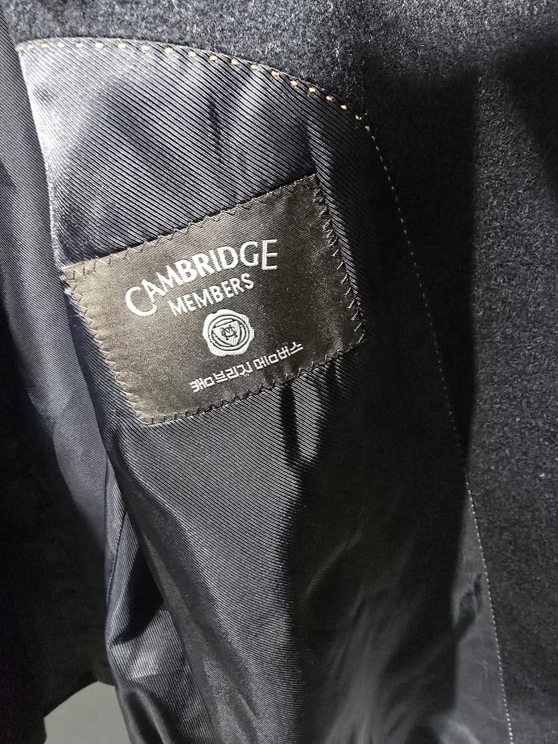 캠브리지 멤버스 블랙 모 코트 100사이즈 상품이미지4
