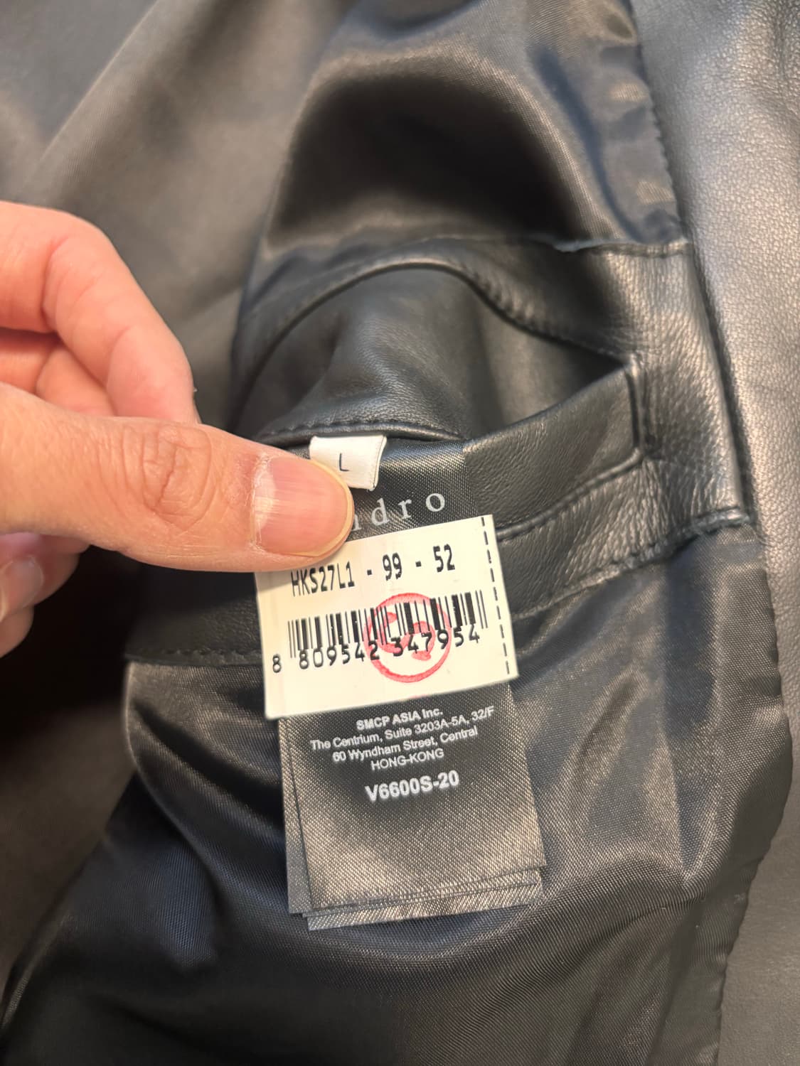 (Lsize) 산드로 스피디웨이 바이커 자켓 상품이미지5