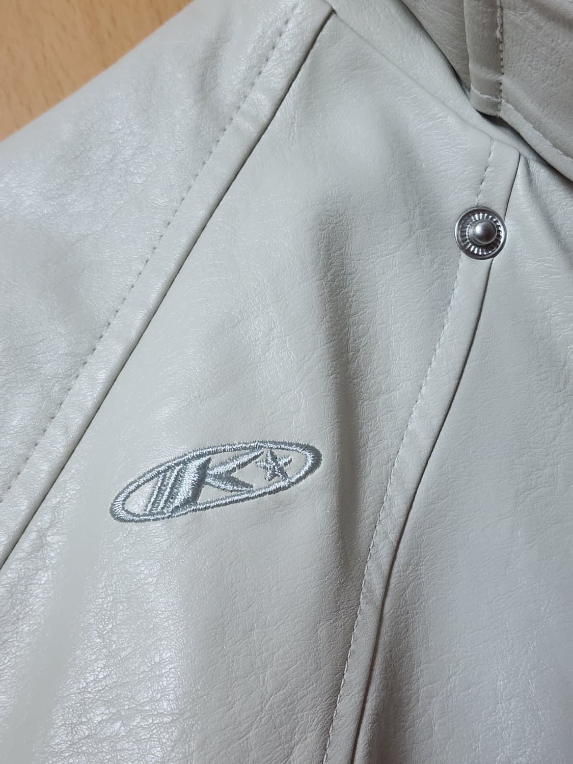 Kashiko 카시코 st 포 레더 바이커 자켓 아이보리 상품이미지4