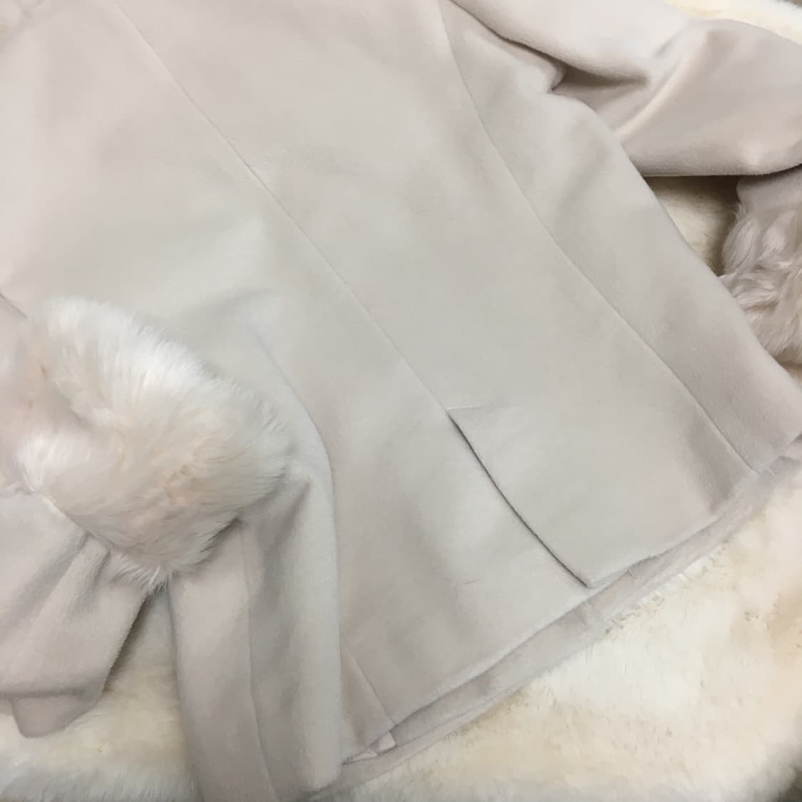 세실맥비 숏 코트 아이보리 베이비 연핑크 달빛천사 갸루 일브 핀터 대장 상품이미지5