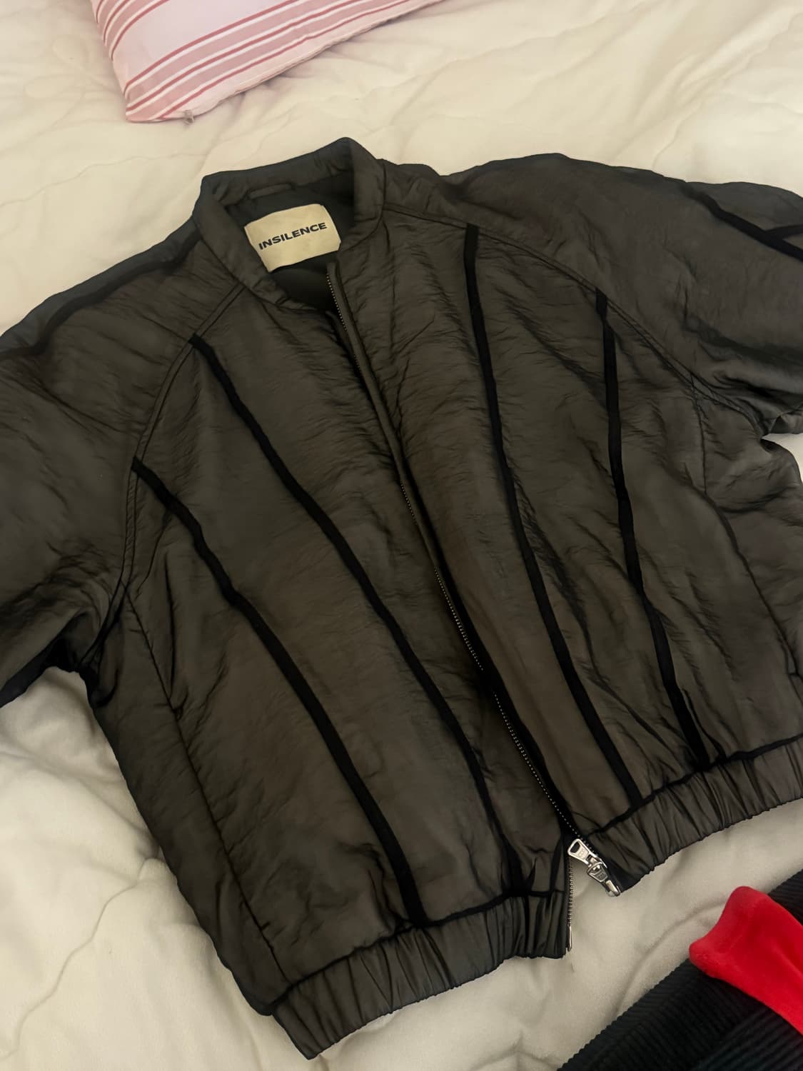 인사일런스 더블레이어드 플러피 점퍼 M 상품이미지5