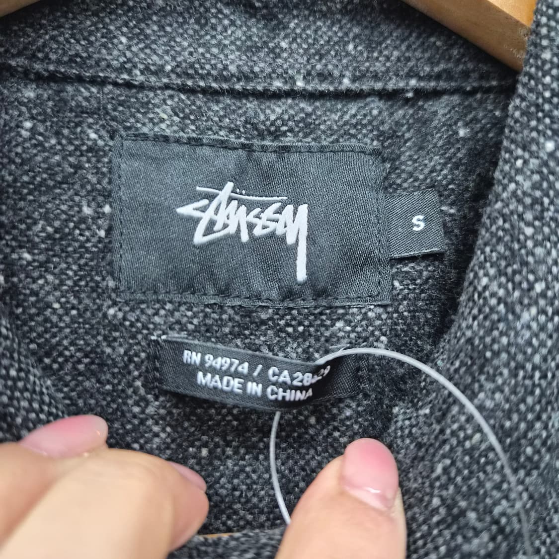 스투시 블랙 긴팔 셔츠 남녀공용 S 상품이미지3