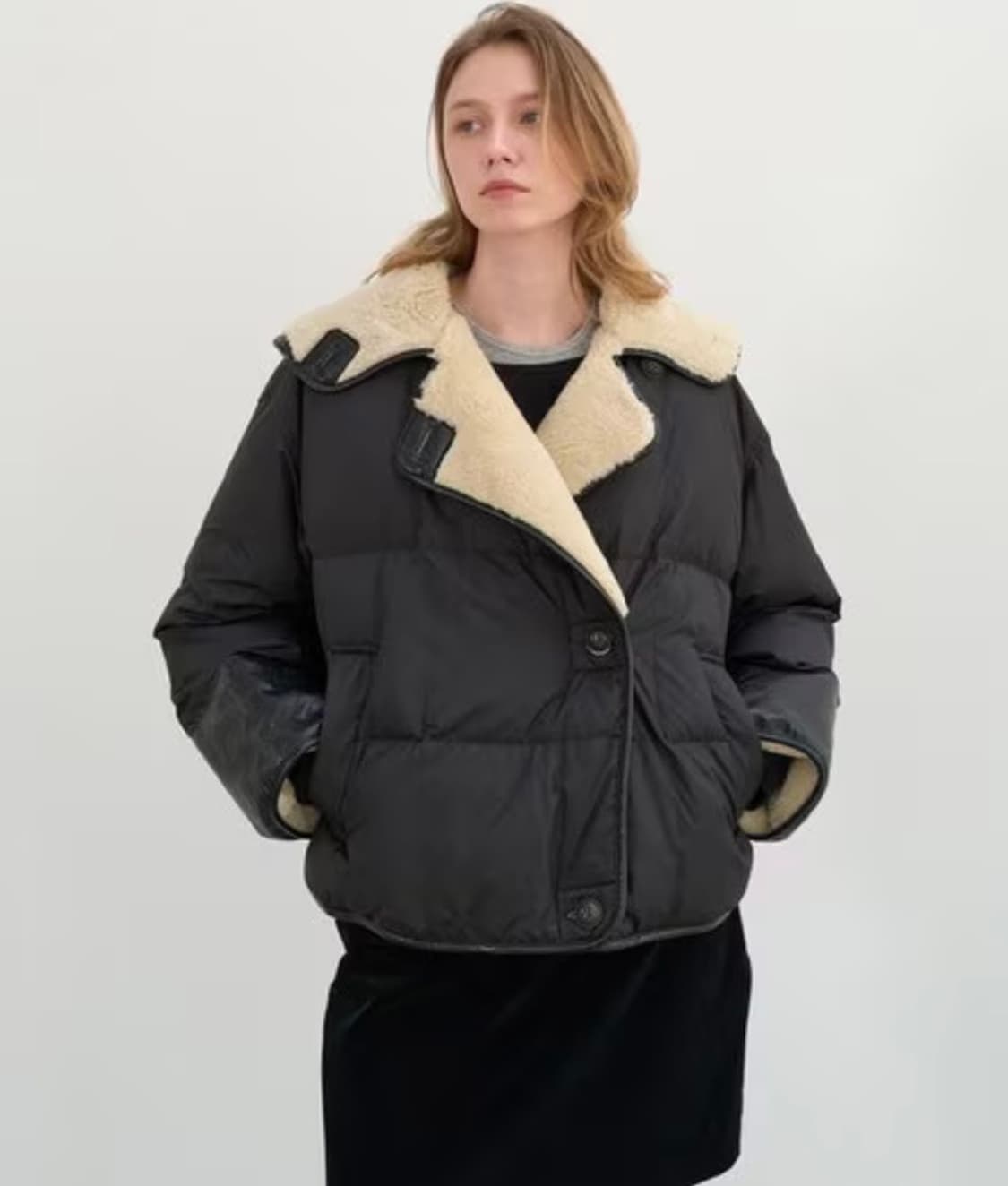 앳코너 시어링 구스다운 패딩 상품이미지1