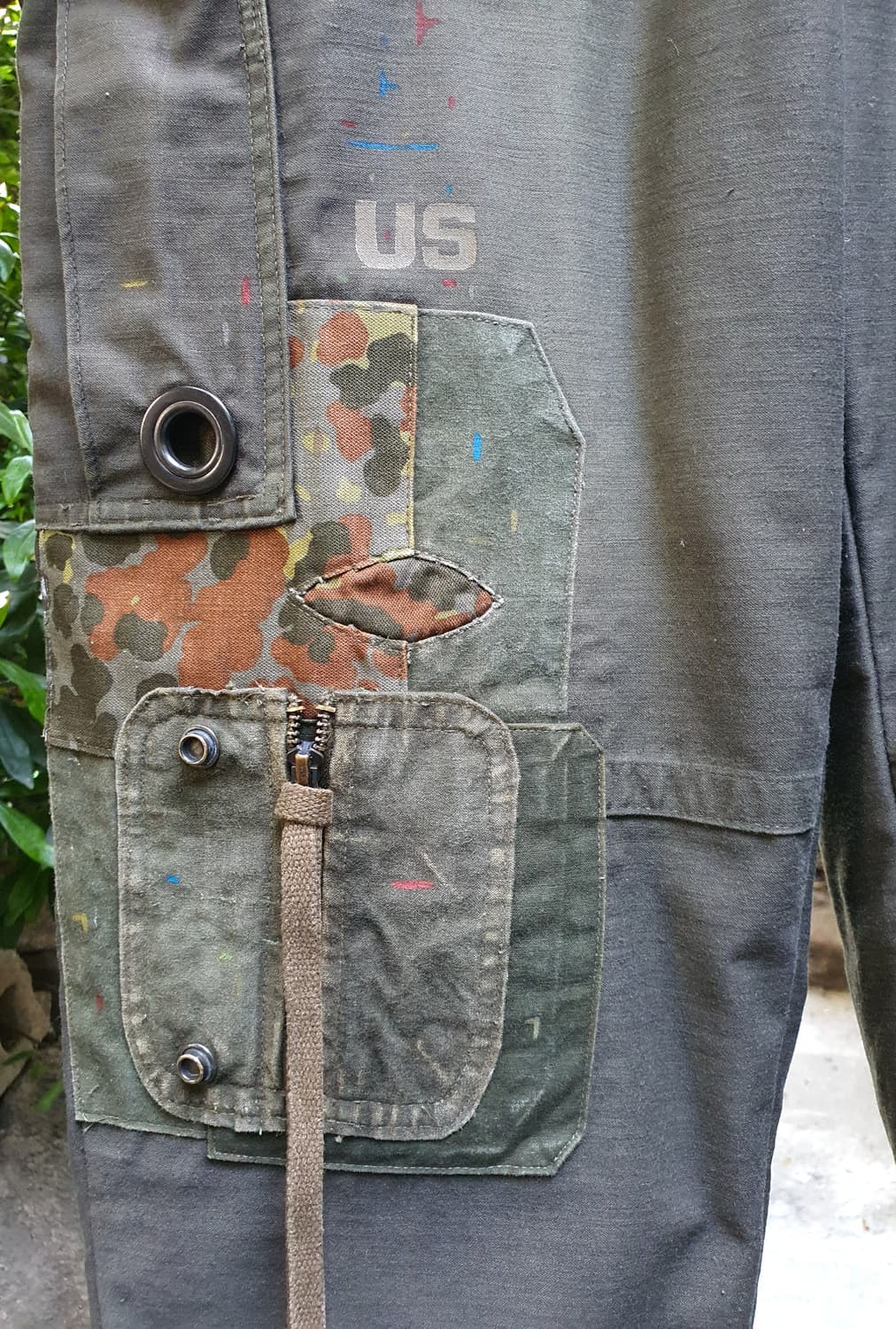 m65 팬츠 빈티지 커스텀 [업그레이드버전 /초기형/사이드지퍼/썬페이딩 상품이미지4