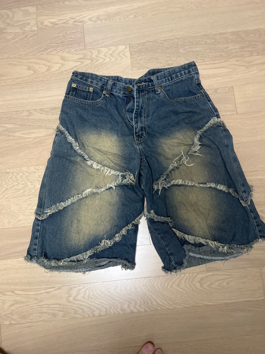 트릴리온 데님반바지 상품이미지1