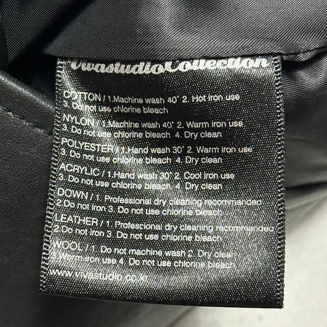 비바스튜디오 가죽 라이더 자켓 상품이미지5