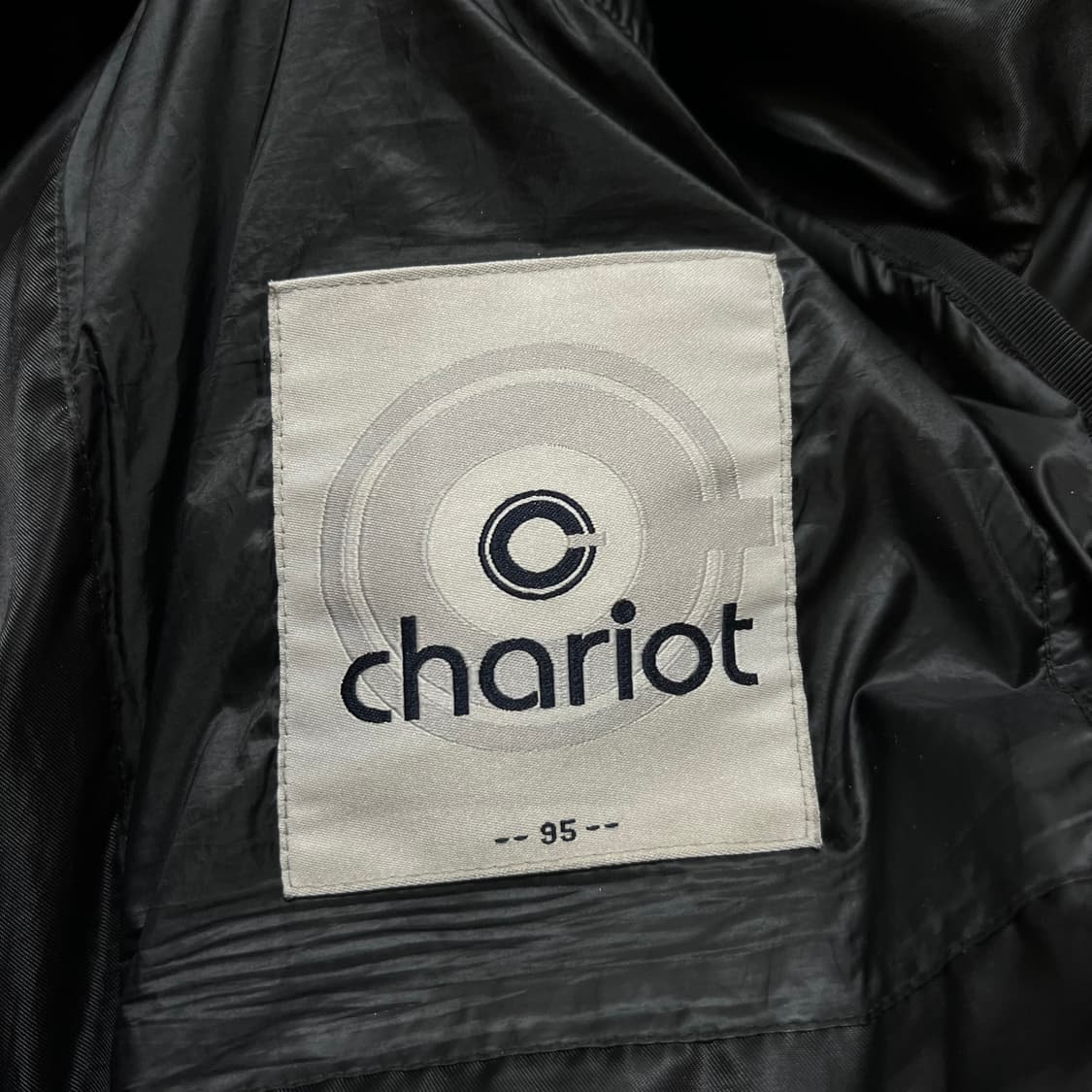 채리엇 여성 구스다운 스탠드넥 슬림 롱패딩 점퍼 [블랙] M/95 상품이미지5