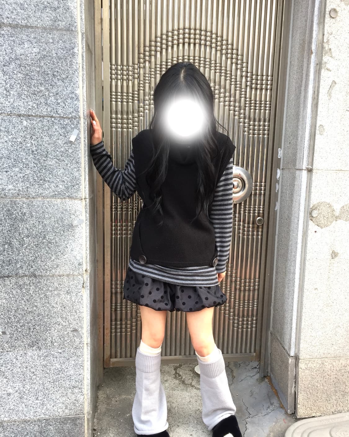 빈티지 블랙 도트 코디세트 상품이미지1