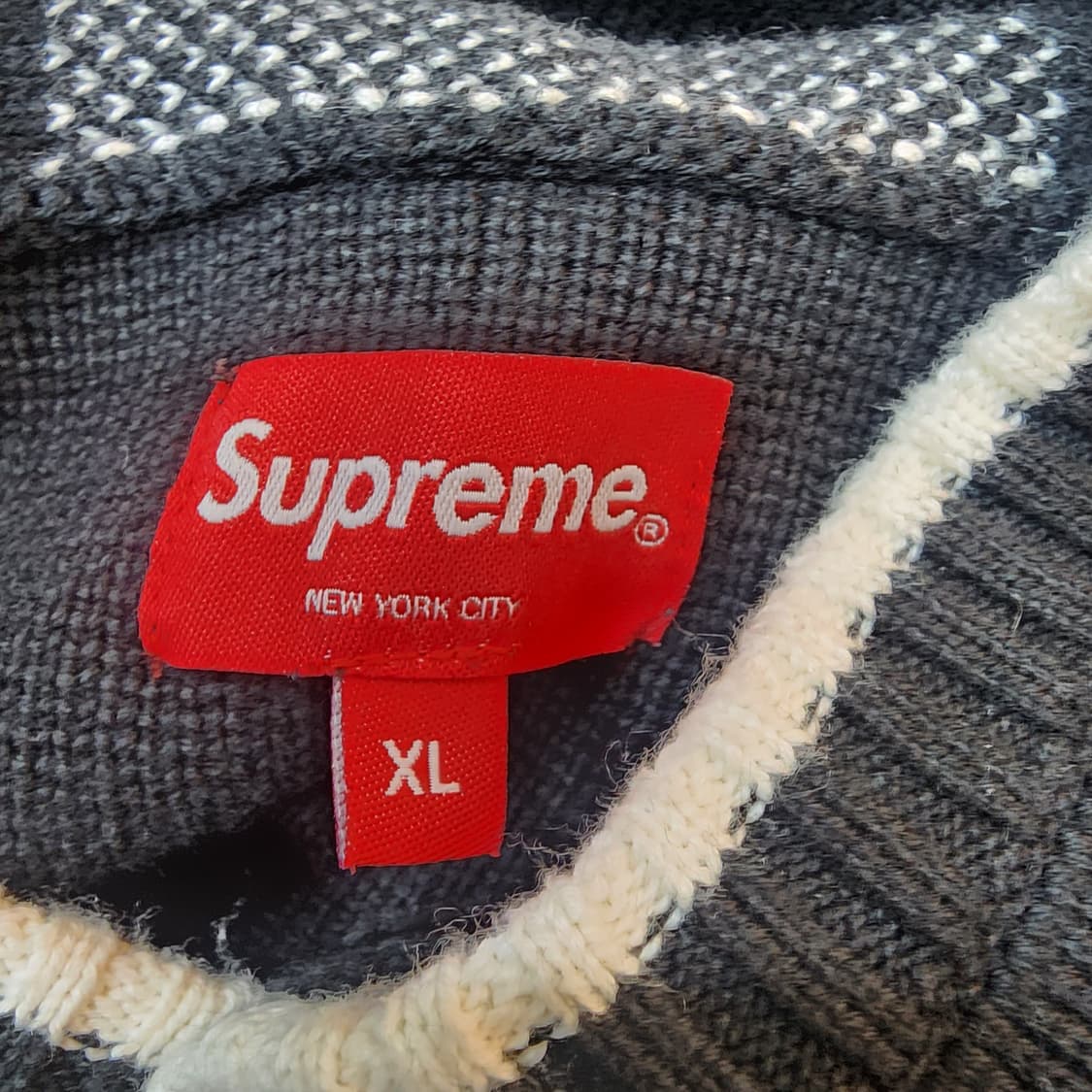 슈프림 투톤 후드 블랙 XL 상품이미지8