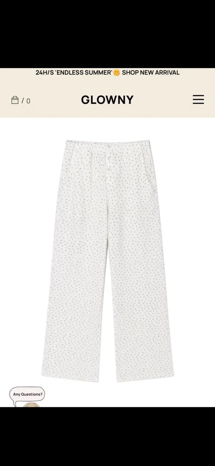 글로니 PROVINCE EYELET PANTS (CREAM BLOOM) 상품이미지4