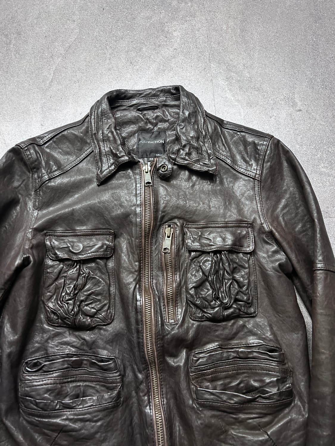 Pulp Fiction 멀티 포켓 램스킨 자켓 상품이미지5