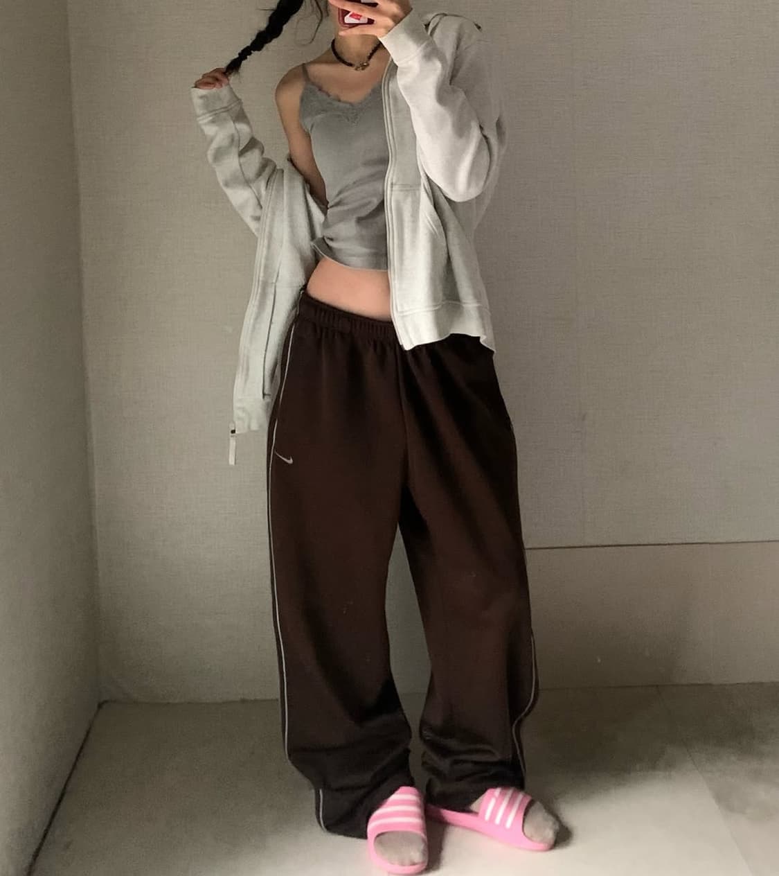 나이키 브라운 츄리닝 팬츠 상품이미지1