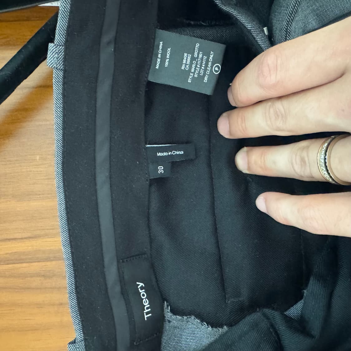 띠어리 정장 셋업 그레이 상품이미지6