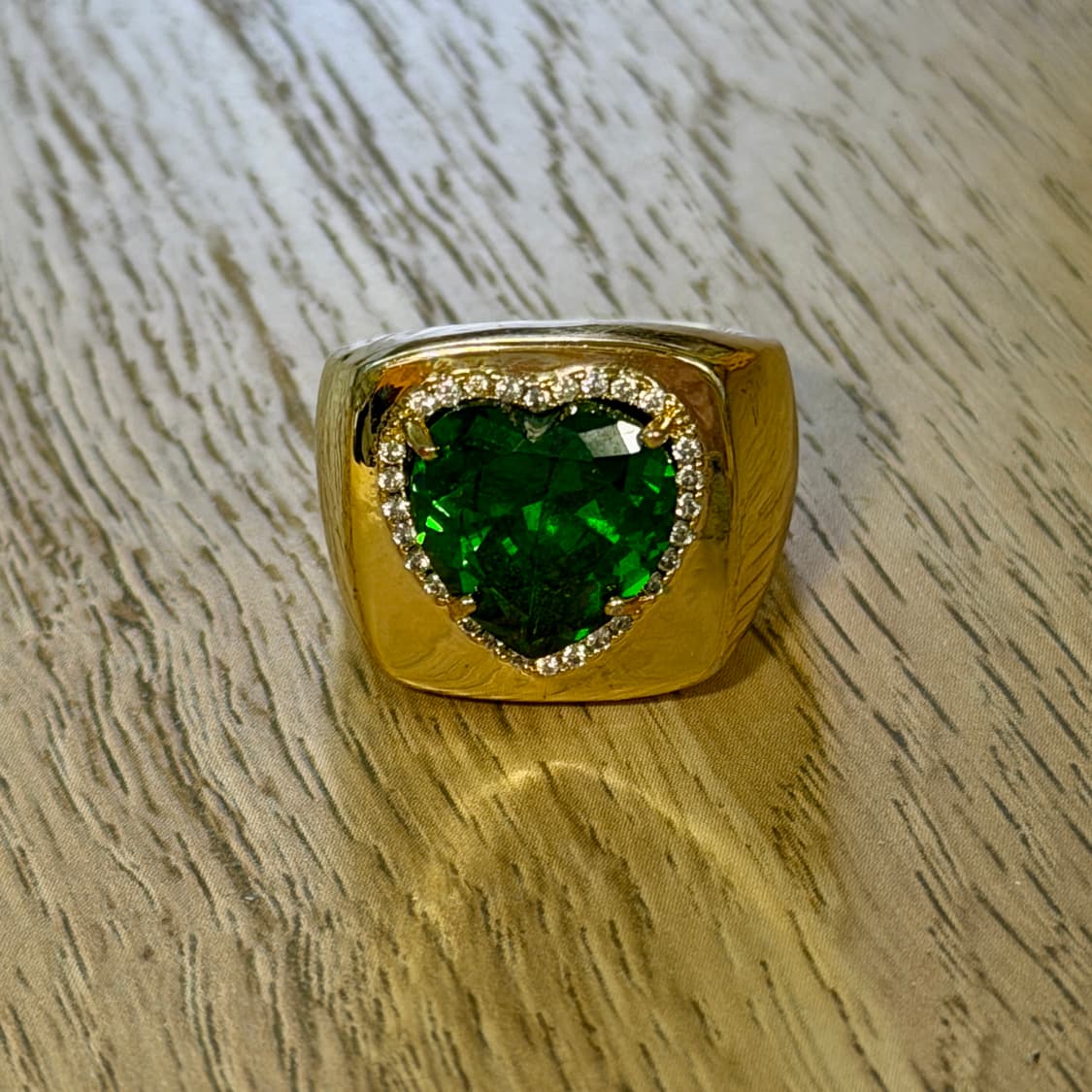 타일러 그린하트반지 커스텀  상품이미지3