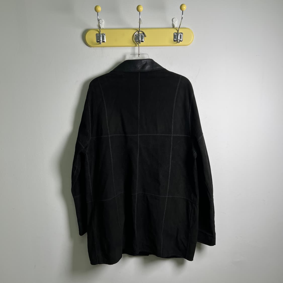 VTG 빈티지 블랙 스웨이드 레더 리버시블 코트 46 상품이미지2