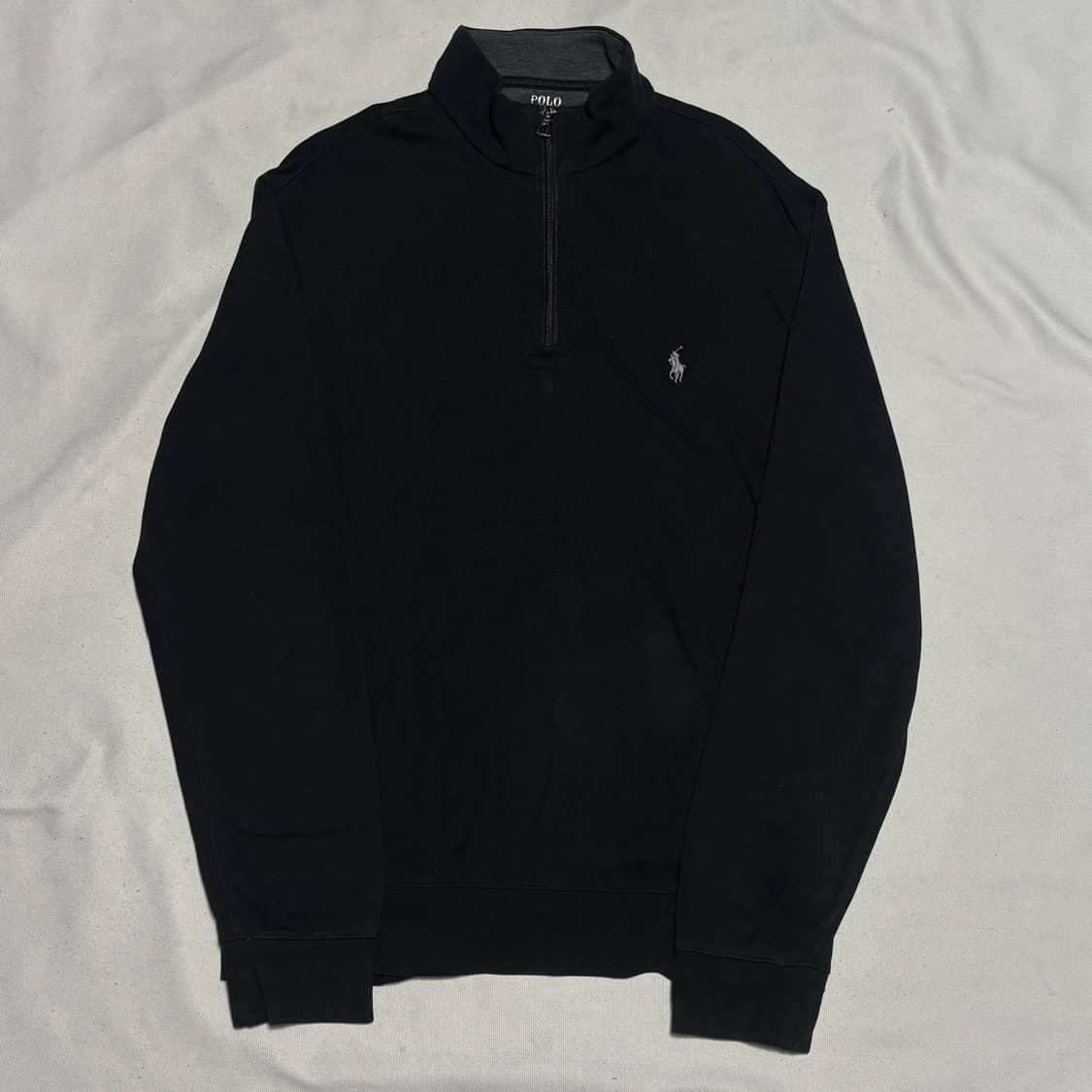 M 폴로랄프로렌 블랙 코튼 니트 집업 상품이미지2