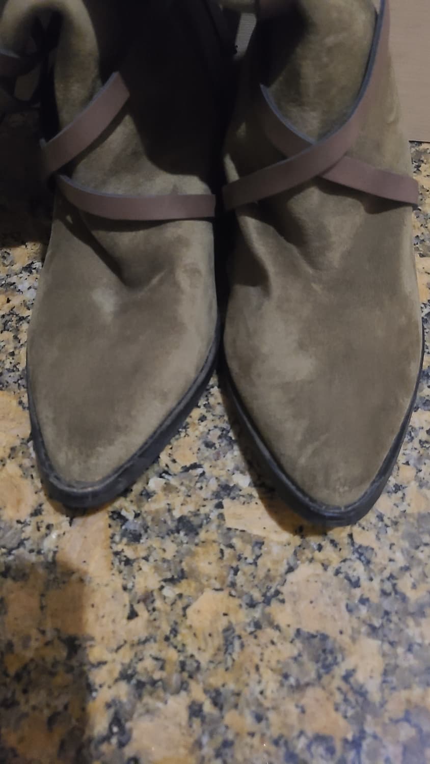 카키색 웨스턴 롱 부츠 상품이미지5