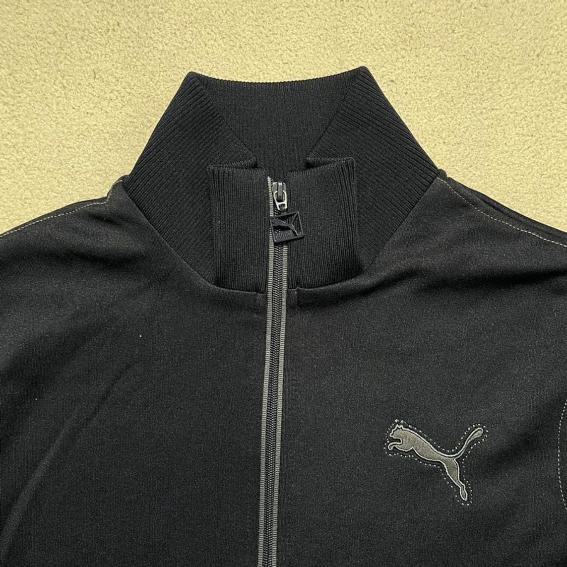 PUMA 하이넥 로고 트랙탑 네이비 M 상품이미지3