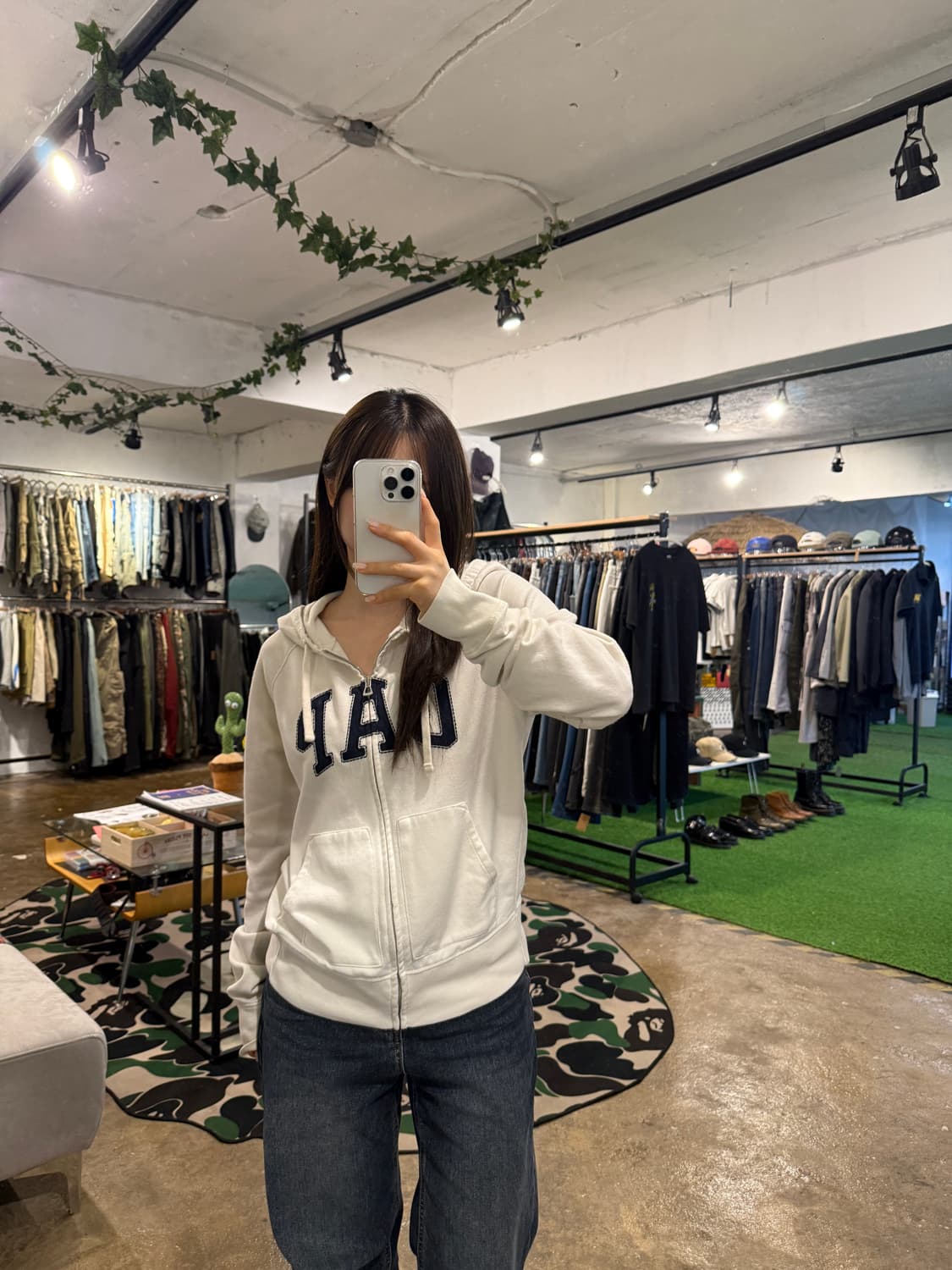 gap 빅로고 (얇은)후드 집업 상품이미지3