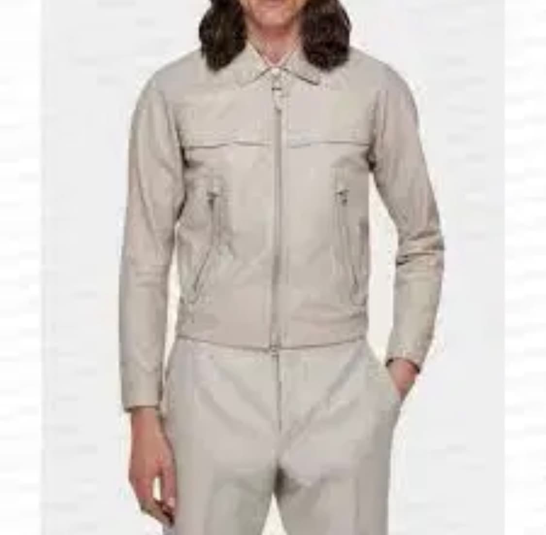 (A+/50) / 톰포드 레더 트리거 봄버 블루종 자켓 상품이미지10