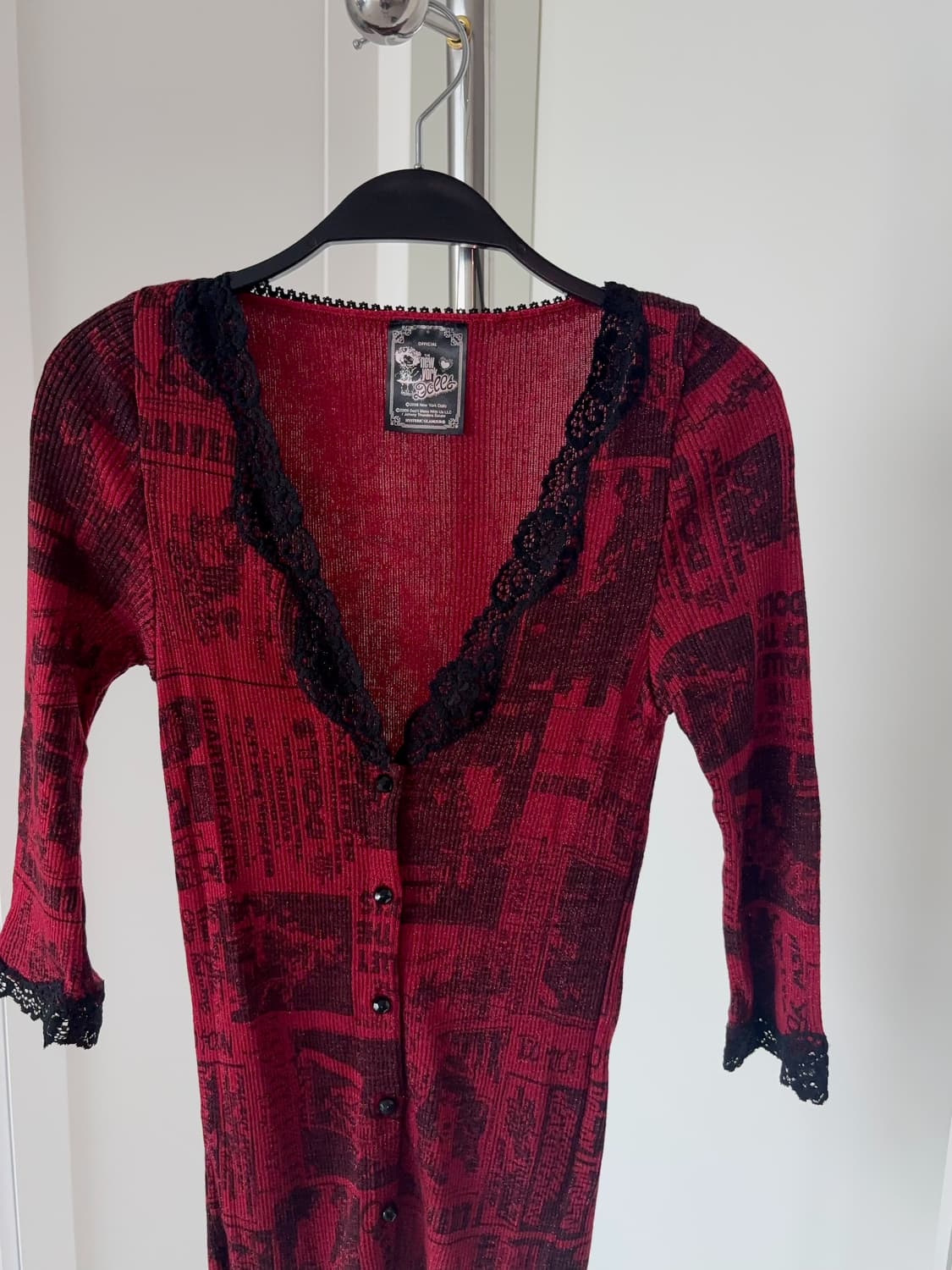 레이스 프린팅 가디건 상품이미지6