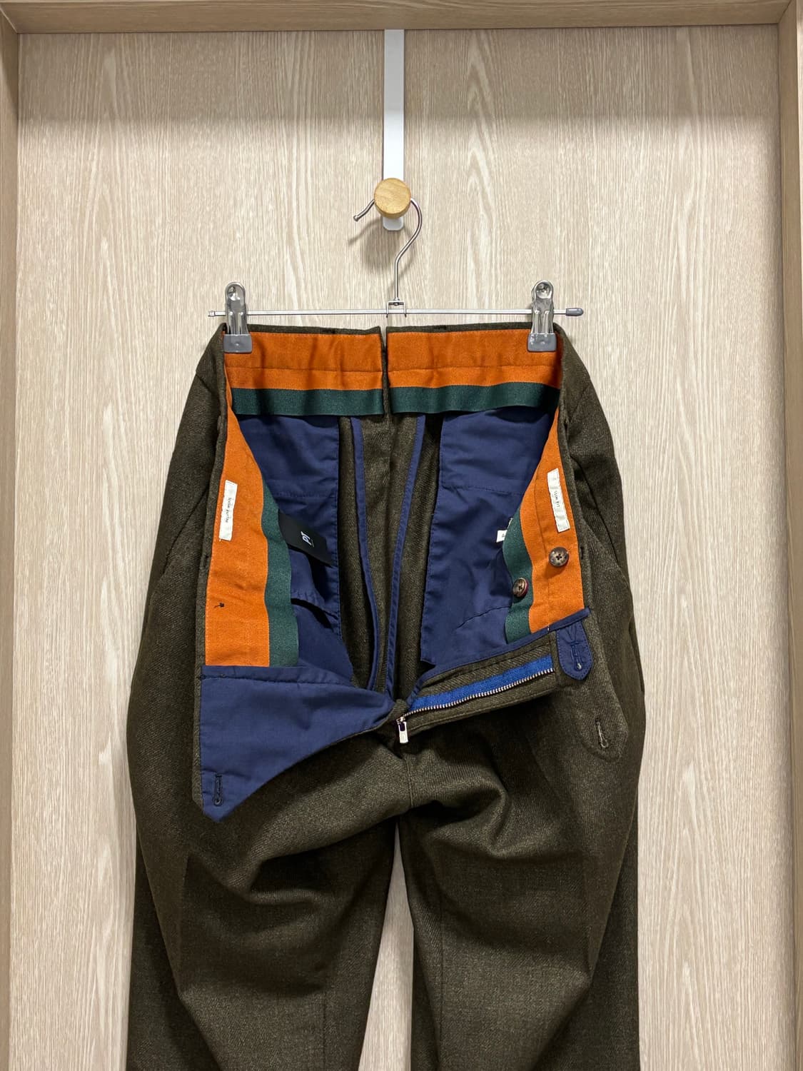 미착용)PT토리노 슬림핏 추동 디럭스 울팬츠48/32"/브라운 상품이미지4