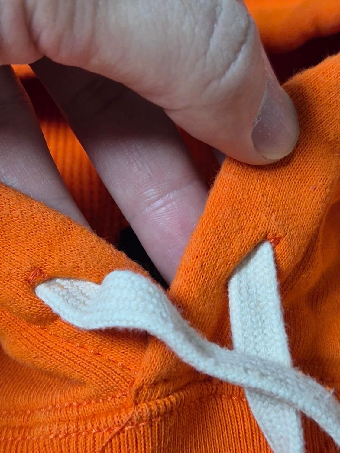 정품 폴로 후드티 L-100 라지 주황색 상품이미지6