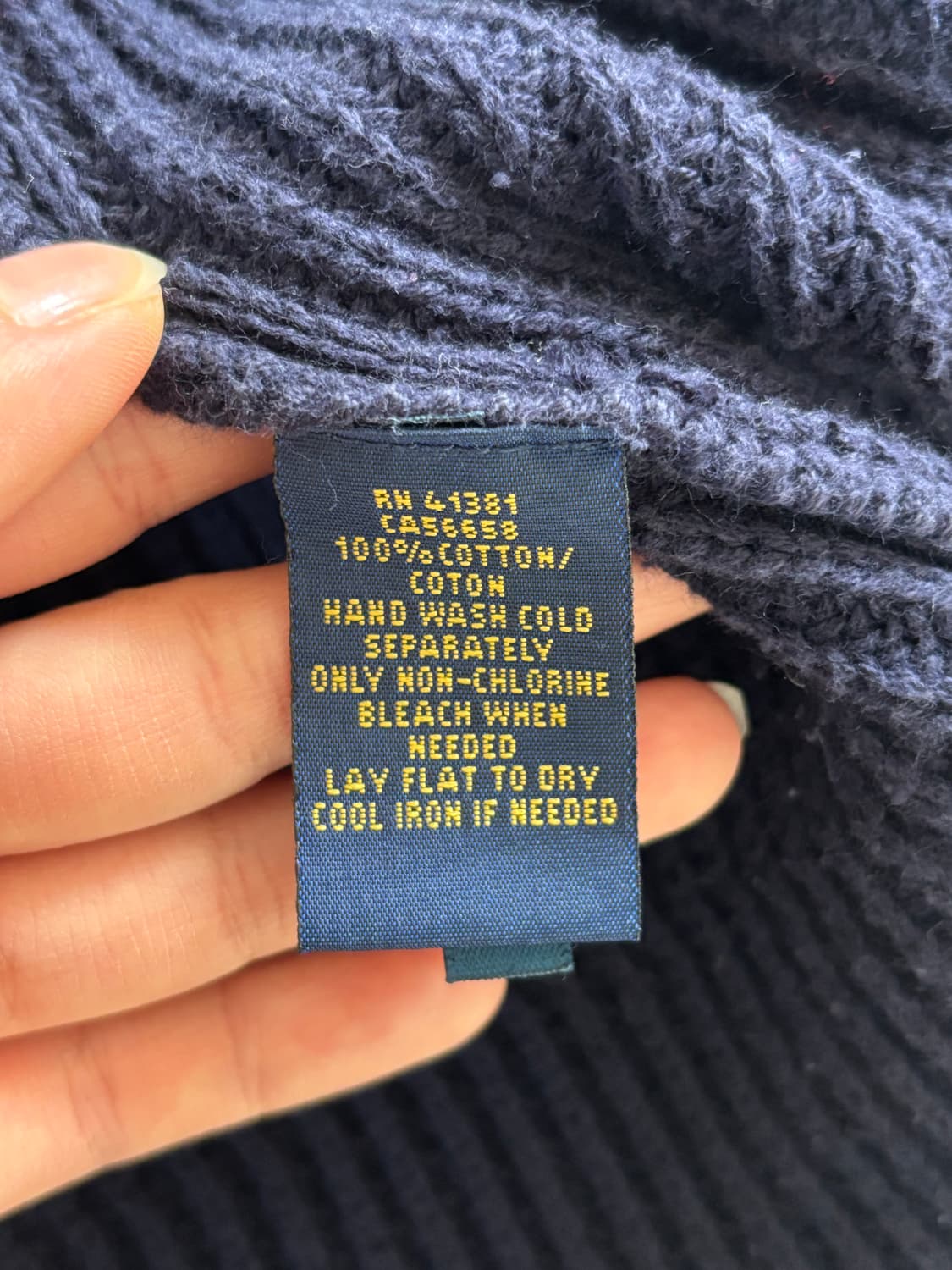 폴로랄프로렌 신형라벨 네이비 숄카라 가디건 상품이미지7