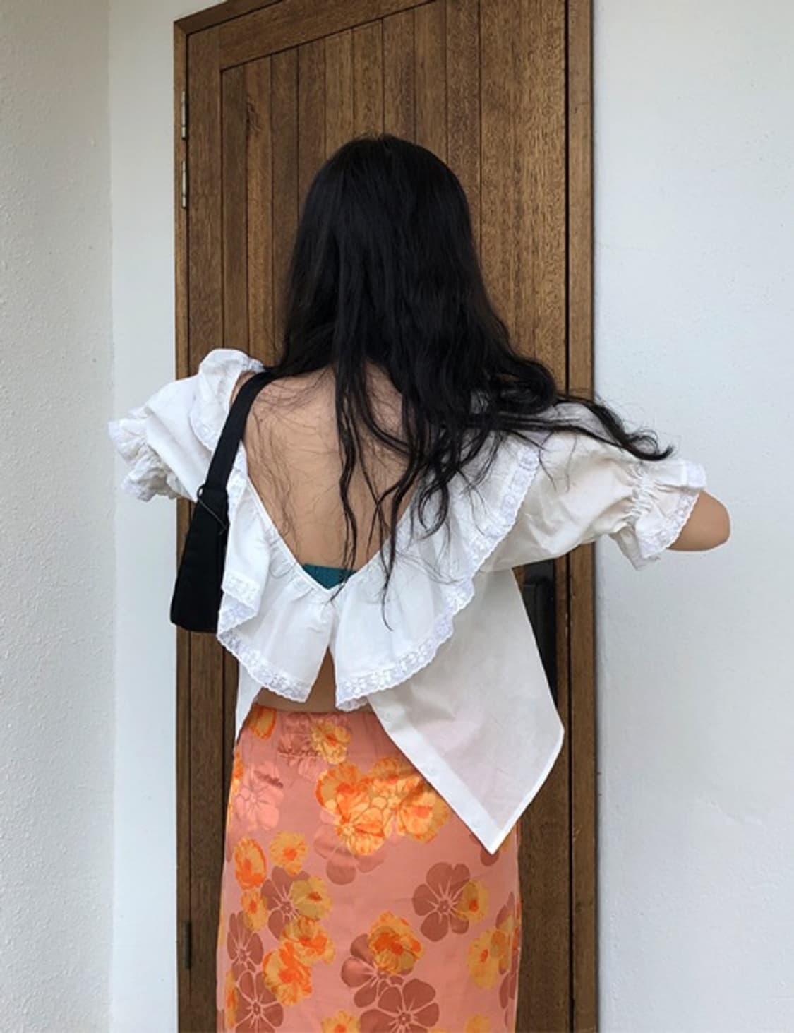 프레클 white frill cotton blouse 상품이미지1