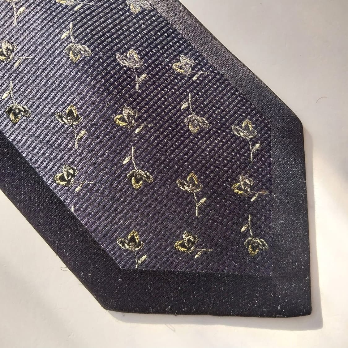 조르지오 첼리니 실크 블랙 플라워 넥타이 9.5cm A+등급 K1751
 상품이미지7