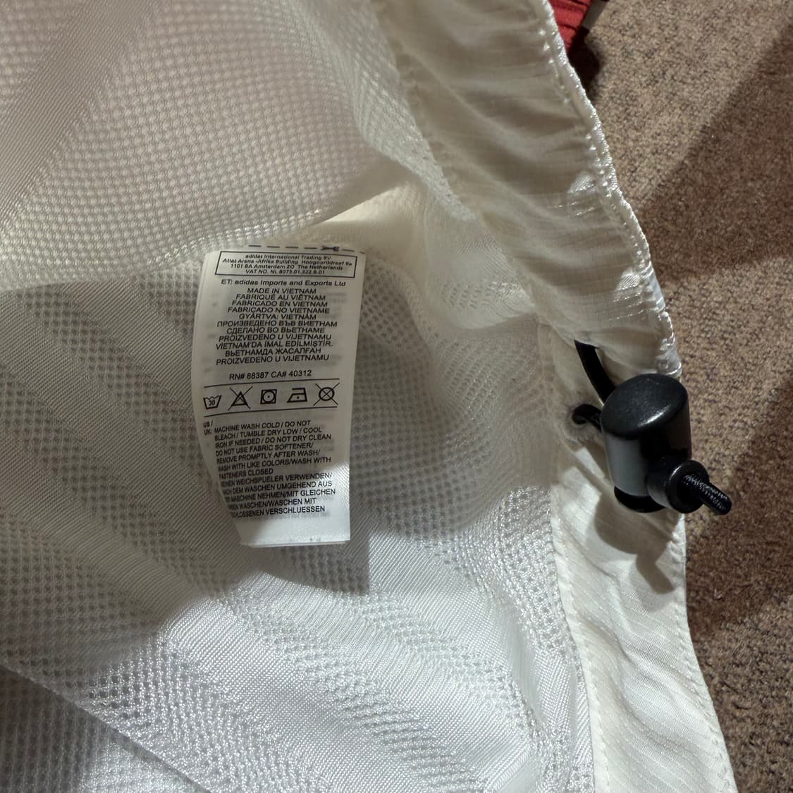 아디다스 오리지널 아노락 바람막이 L 마룬 상품이미지4