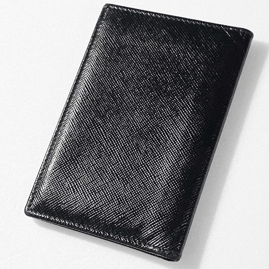 [정품] 프라다 음각로고 사피아노 소가죽 컴팩트 카드지갑 상품이미지4