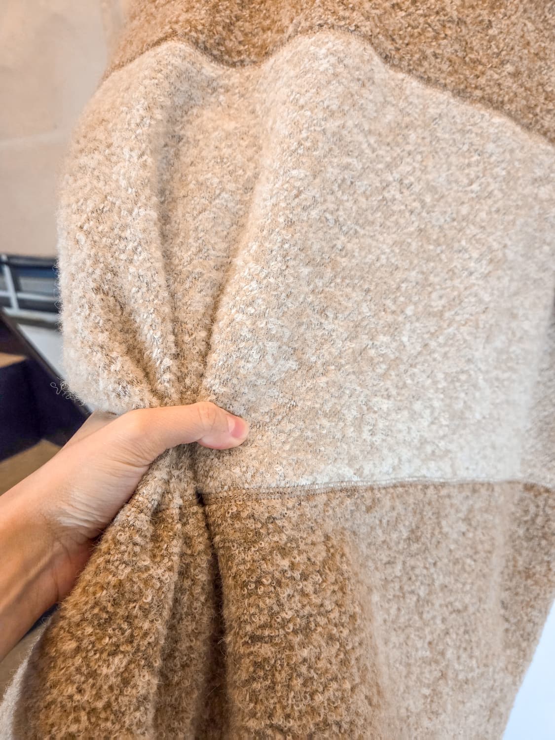 토글 버튼 보송보송 코트 상품이미지5