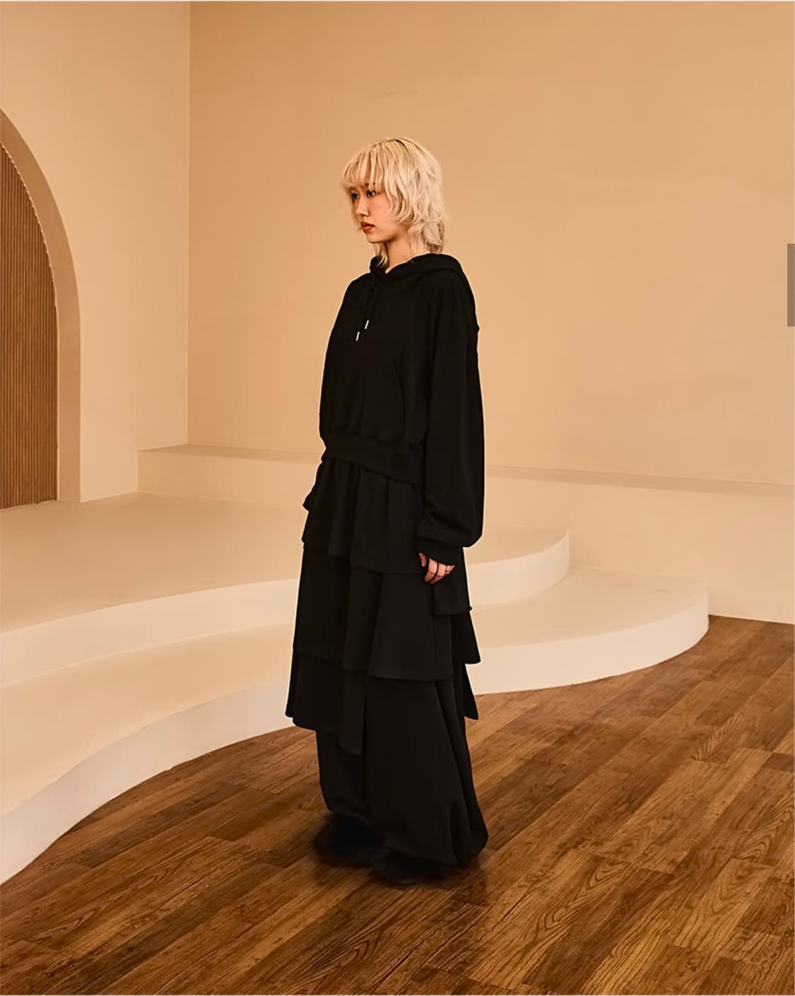 레큘리 스웻 스커트 팬츠 상품이미지3