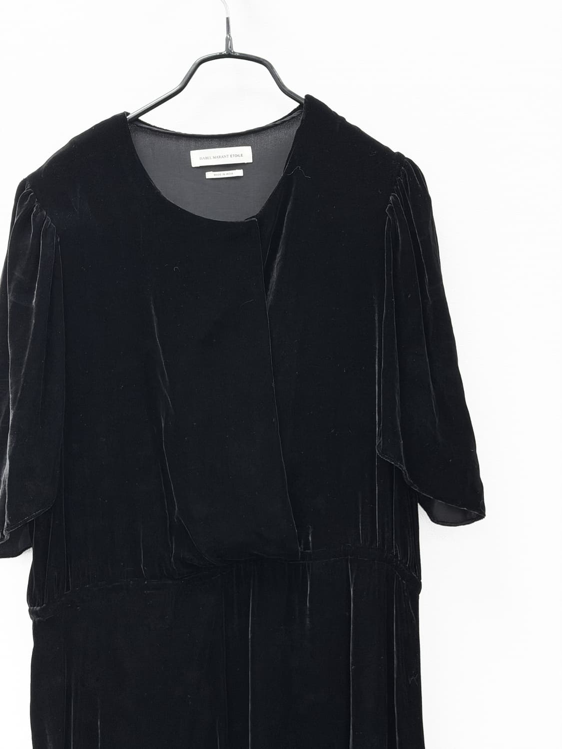 이자벨마랑 에뚜왈 블랙 벨벳 원피스 상품이미지2