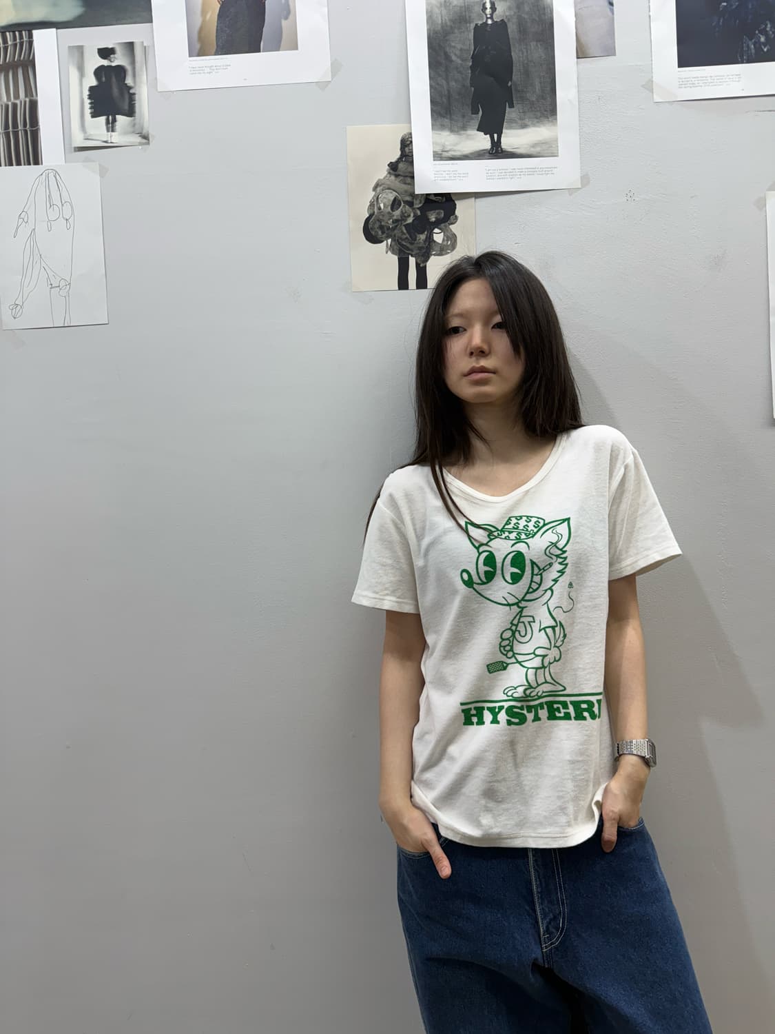 히스테릭 글래머 캐릭터 로고 티셔츠 상품이미지2