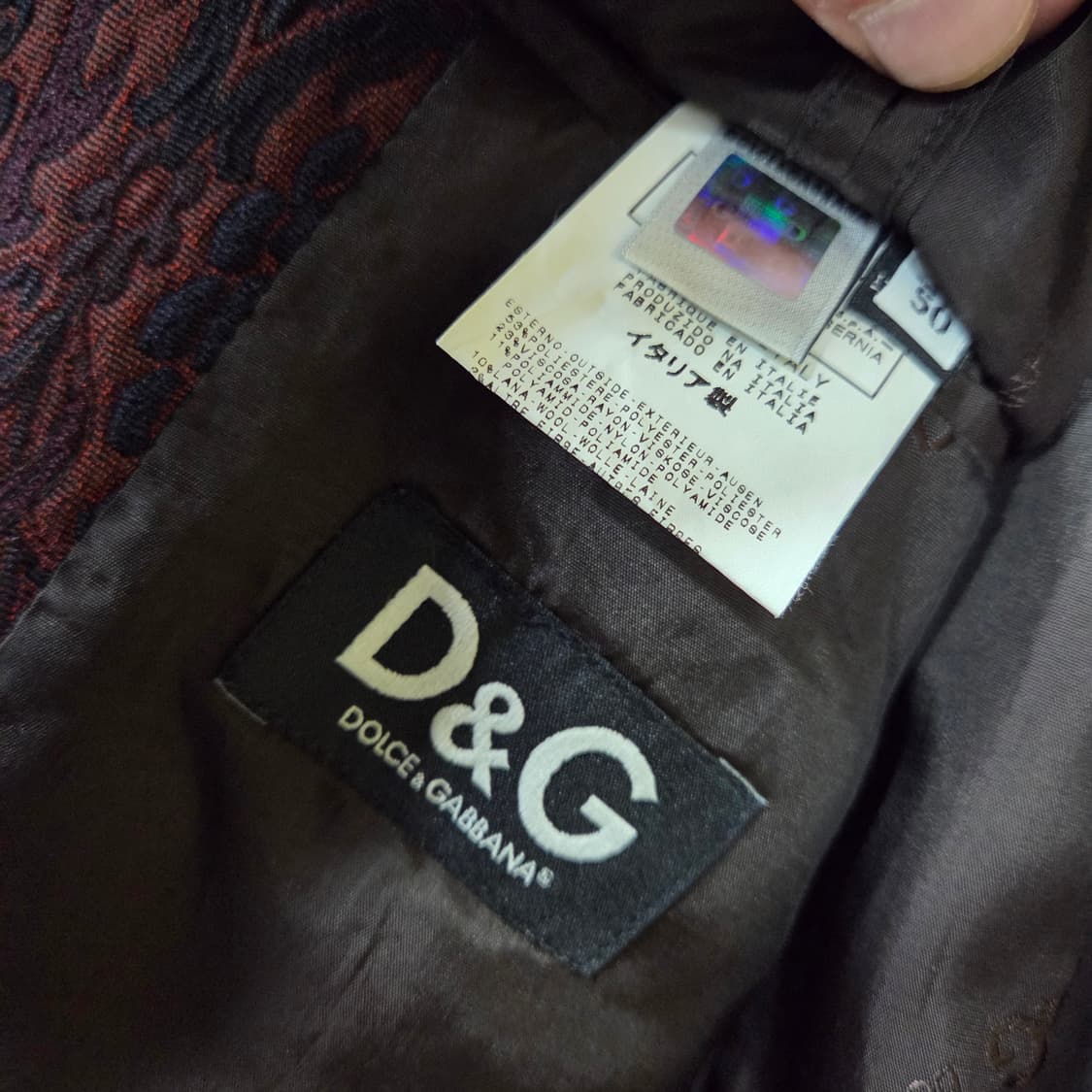 돌체앤가바나 페이즐리 블레이져 상품이미지7