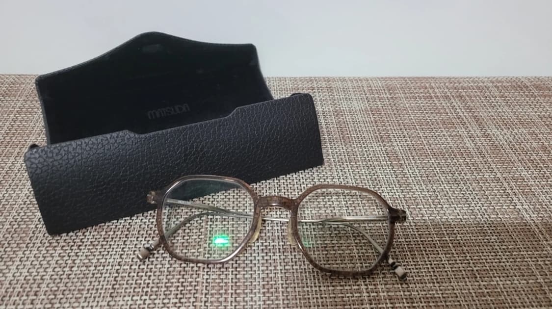 MATSUDA 마츠다 티타늄 크리스탈 안경 브라운골드 컬러 M1024 상품이미지1