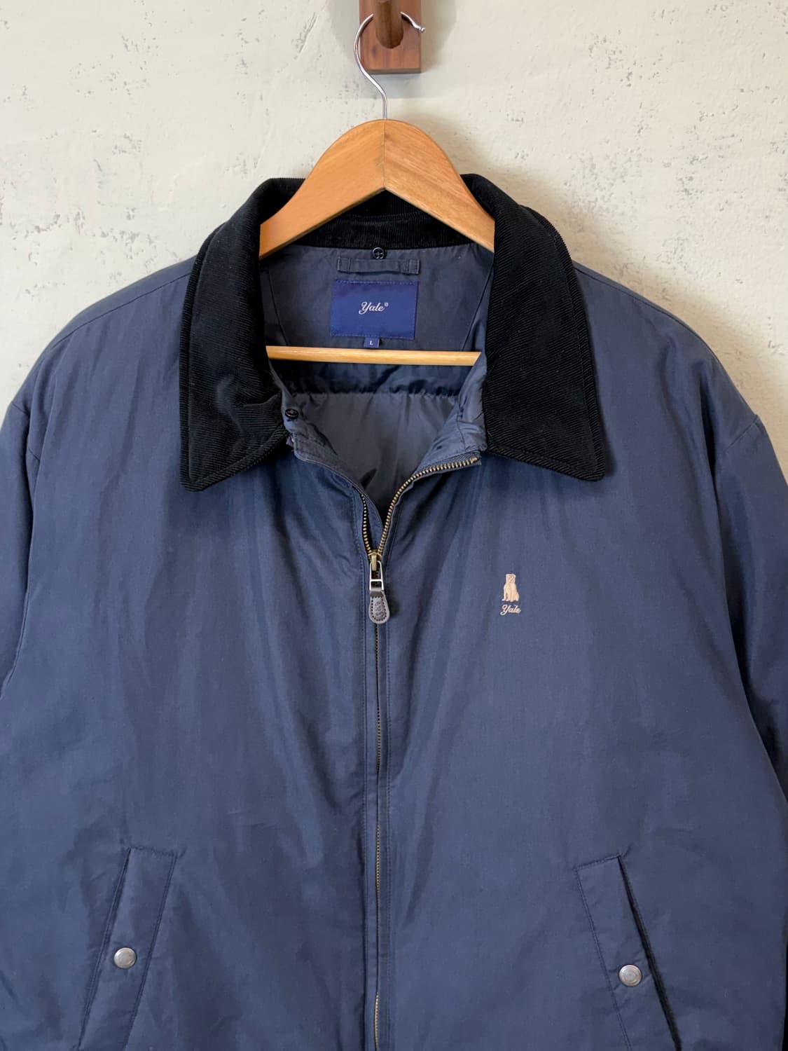 예일 쇼트 푸퍼 자켓 네이비 상품이미지4